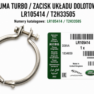 Oryginalna obejma turbo Land Rover – LR105414 / T2H33505