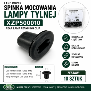 spinka mocująca lampę tylną XZP500010