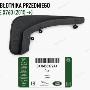 Oryginalna osłona / listwa błotnika przedniego Jaguar – GX7M56372AA