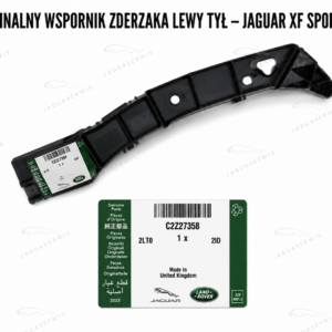 Oryginalny wspornik zderzaka lewy tył Jaguar XF Sportbrake