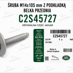 Śruba M14x105 mm z podkładką – belka przednia Jaguar X-Type