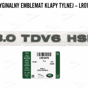 Oryginalny emblemat klapy tylnej LR019479 – Discovery 4 3.0 TDV6 HSE